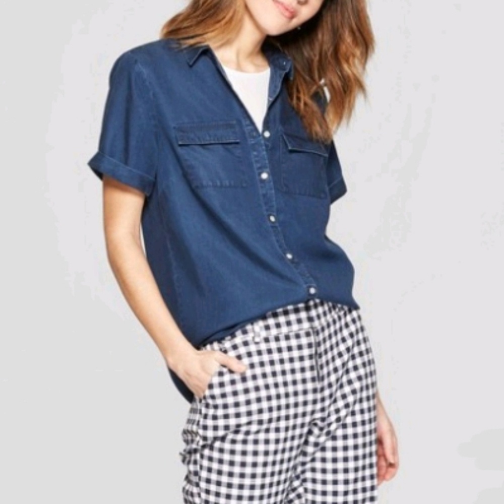 A New Day short sleeve button down shirt